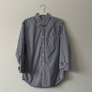 Men's JCPenney Blue and White Checkered Shirt